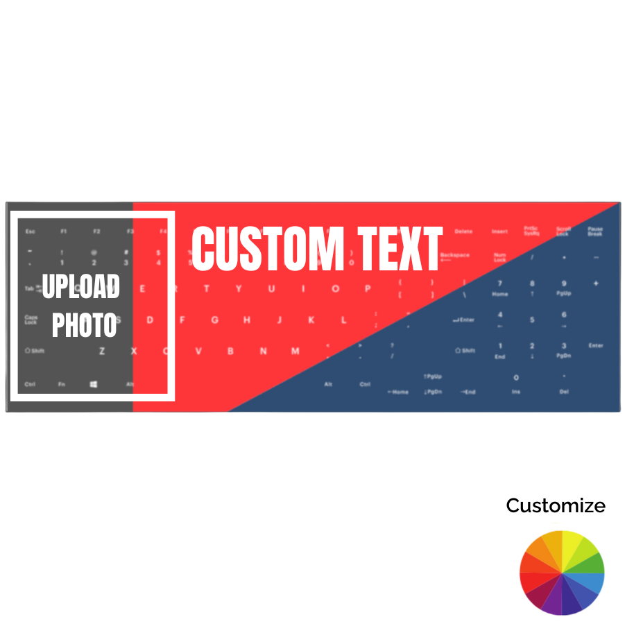 Custom Wireless Bluetooth Keyboard - Angles